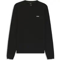 BOSS Pull en coton avec détails contrastants
