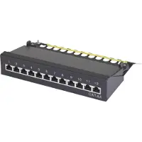 Renkforce 12 Port Netzwerk-Patchbox 25,4 cm (10") CAT 6a 1 HE (RF-3353154)