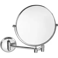 Bemeta Miroir cosmétique double face économique, diamètre 200 mm, chromé