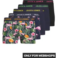 Jack & Jones Pink Flamingo Plus Size Boxers 5 Units Multicolore 6XL Homme