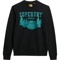 Superdry Lo-fi Outdoors Graphic Sweatshirt Noir XL Homme