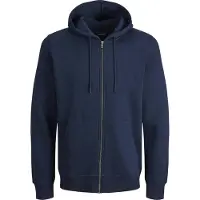 Jack & Jones Bradley Plus Size Full Zip Sweatshirt Bleu 4XL / Regular Homme