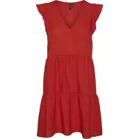 Vero Moda Kita Sleeveless Midi Dress Rouge M Femme
