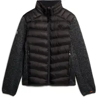Superdry Veste mi-saison noir / noir chiné
