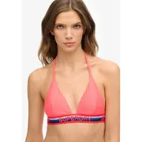 Superdry Triangle Stripe Bikini Top Rose 2XS Femme