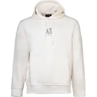 Armani Exchange Sweat-shirt marron / blanc cassé