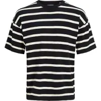 Jack & Jones Emil Knit Short Sleeve T-shirt Noir L Homme