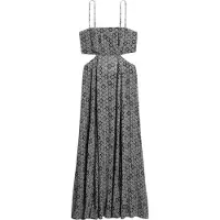 Superdry Sheered Back Sleeveless Long Dress Multicolore S Femme