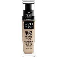 Nyx Can't Stop Won't Stop Full Coverage Foundation fond de teint haute couvrance teinte 05 Light 30 ml