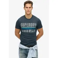 Superdry T-Shirt marine / bleu marine / azur / bleu-gris
