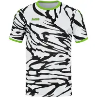 Jako Enfants Maillot Animal KA, Couleur:blanc/noir/vert fluo, Taille:140