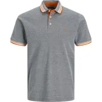 Jack & Jones T-Shirt 'JJEPaulos' bleu fumé / mandarine / blanc