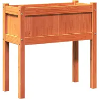 vidaXL Jardinières et pieds cire marron 70x31x70 cm bois de pin massif