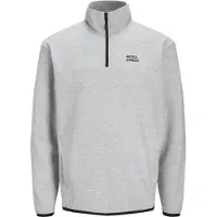 Jack & Jones Matty Logo Half Zip Sweatshirt Gris M Homme