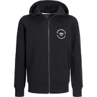 Jack & Jones Simon Full Zip Sweatshirt Noir 10 Years Garçon