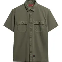 Superdry Military Short Sleeve Shirt Vert M Homme