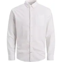 Jack & Jones Oxford Plus Size Long Sleeve Shirt Blanc 6XL Homme