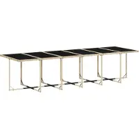 vidaXL Ensemble de jardin 17 pièces avec coussins Beige Poly Rattan
