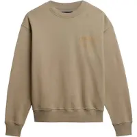 Superdry Sport Luxe Loose Sweatshirt Beige S Femme