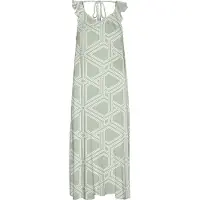 Vero Moda Robe 'EASY JOY' kaki / blanc cassé