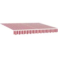 vidaXL Store extensible rouge et blanc 300 x 250 cm