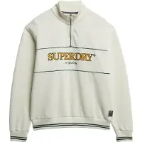 Superdry Country Club Loose Half Zip Sweatshirt Beige S Femme