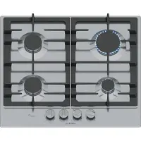 Bosch Serie 6 PCP6A5I90 plaque Acier inoxydable Intégré 58 cm Gaz 4 zone(s)