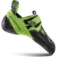 La Sportiva Skwama Vegan, Escalade, Homme, Chaussures, K00E24 Noir/Flash Green, 43 -