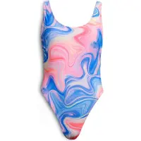 Superdry Print Scoop Back Swimsuit Multicolore M Femme