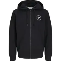 Jack & Jones Simon Full Zip Sweatshirt Noir XL Homme