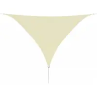 vidaXL Voile de parasol tissu oxford triangulaire 3,6x3,6x3,6 m crème