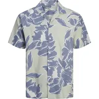 Jack & Jones Chemise marine / vert pastel / blanc