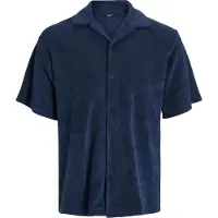 Jack & Jones Bla Terry Short Sleeve Shirt Bleu M Homme