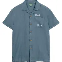Superdry Vintage Resot Short Sleeve Shirt Bleu M Homme
