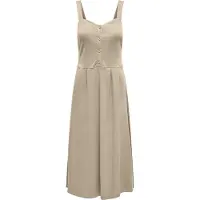 ONLY Jany Sleeveless Long Dress Beige M Femme