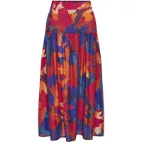 ONLY Celia Flowy Midi Skirt Multicolore S Femme