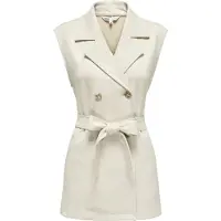 ONLY Diane Faux Waistcoat Beige L Femme