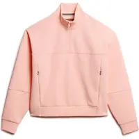 Superdry Sport Tech Relaxed Half Half Zip Sweatshirt Orange XL Femme