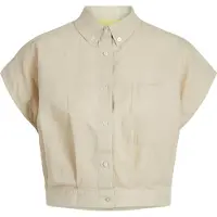 Jack & Jones Penny Jjxx Short Sleeve Shirt Beige XS Femme