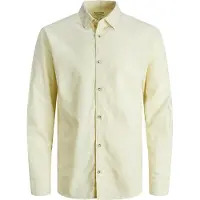 Jack & Jones Summer Long Sleeve Shirt Beige M Homme