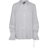 Pieces Essi Regular Long Sleeve Shirt Blanc L Femme
