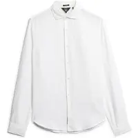 Superdry Studios Casual Linen Long Sleeve Shirt Blanc 2XL Homme