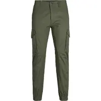 Jack & Jones Plus Pantalon cargo 'Paul' vert foncé