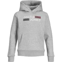 Jack & Jones Corp Logo Hoodie Gris 14 Years Garçon