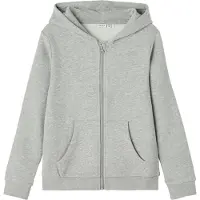 Name it Lena Card Full Zip Sweatshirt Gris 7-8 Years Enfants