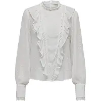 ONLY Pgsila Life Dobby Long Sleeve Blouse Beige XS Femme