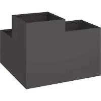 vidaXL Cache-pot de jardin Rouillé 80 x 80 x 60 cm