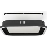 Eglo 900602 CALAGRANO LED plafonnier 11W, 10W 375x375mm noir blanc télécommande couleur de lumière réglable dimmable