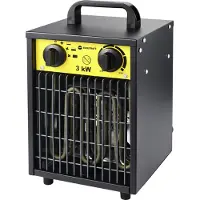 Toolcraft TO-8578335 Chauffage de chantier 3000 W Noir-Jaune
