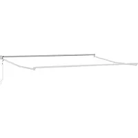 vidaXL Store coulissant orange et marron 450 x 300 x 165 cm
